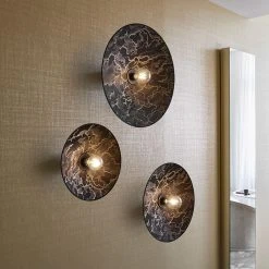 Market Set Applique Gatsby En Tissu Et Métal D40cm Kumo Noir - Gatsby -Sema Design Boutique 632162 FRN05 WEB