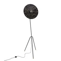 Market Set Lampadaire En Métal Et Tissu H180cm Kumo Noir - Gatsby