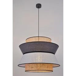 Market Set Suspension XL Cannage D58cm Gris Clair Anthracite - Singapour -Sema Design Boutique 64faa 628658 frn02 web