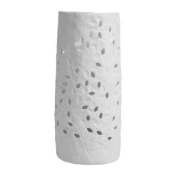 SEMA DESIGN Lampe En Porcelaine Martelée H23.5cm Blanc -liane