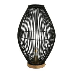 SEMA DESIGN Lampe En Rotin H50cm Noir - Brasil
