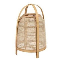 SEMA DESIGN Lampe Non électrifiée En Bambou Et Lin Naturel - Plaka