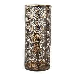 SEMA DESIGN Lampe Cylindre En Fer H36cm Noir Et Doré - Flaural