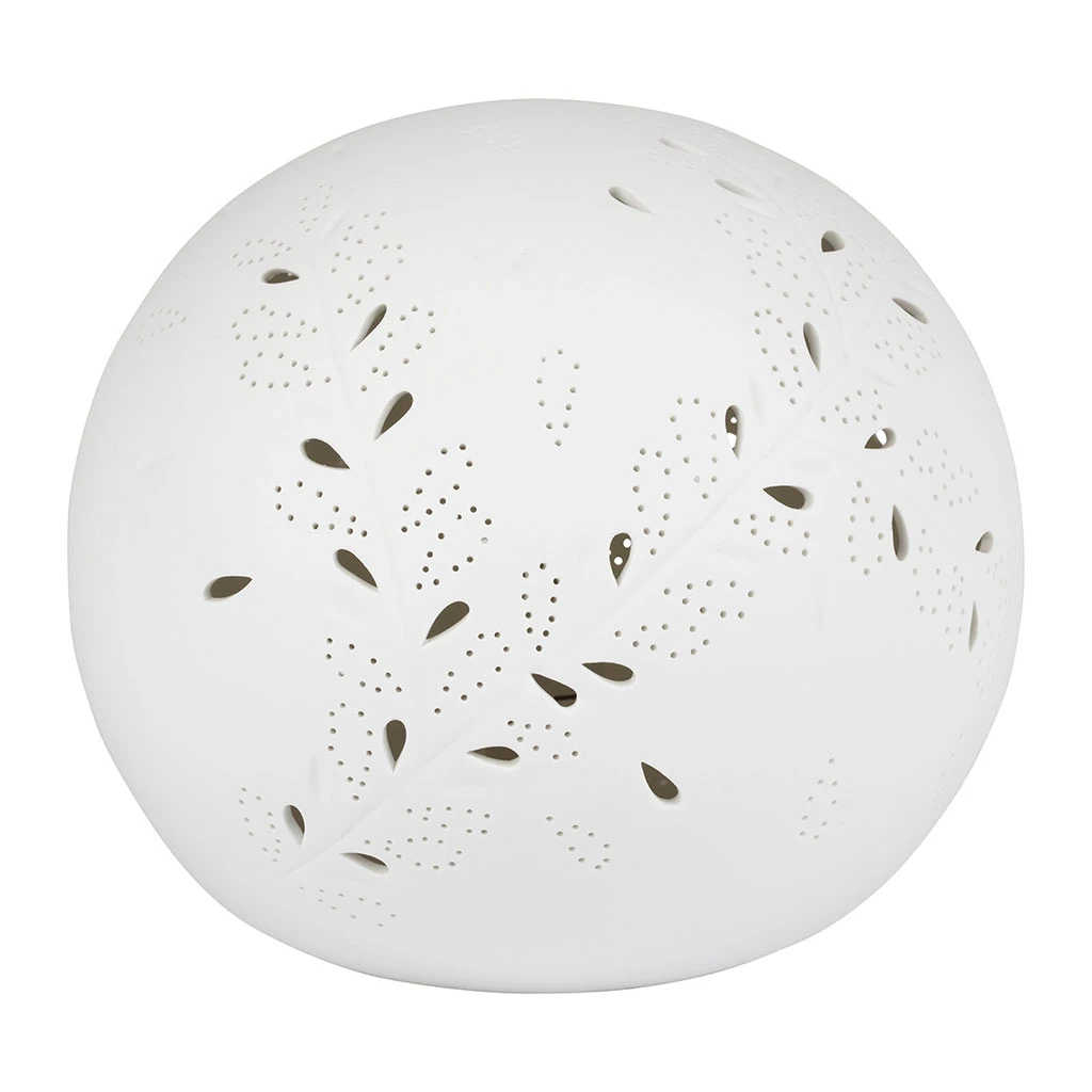 SEMA DESIGN Lampe Boule En Porcelaine Blanc - Lierre 3 SEMA DESIGN Lampe Boule En Porcelaine Blanc - Lierre