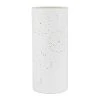 SEMA DESIGN Lampe Cylindre En Porcelaine H28cm Blanc - Fleur 2 SEMA DESIGN Lampe Cylindre En Porcelaine H28cm Blanc - Fleur -Sema Design Boutique 74747 DEB WEB