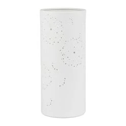 SEMA DESIGN Lampe Cylindre En Porcelaine H28cm Blanc - Fleur