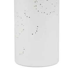 SEMA DESIGN Lampe Cylindre En Porcelaine H28cm Blanc - Fleur -Sema Design Boutique 74747 DET02 WEB