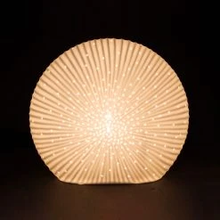SEMA DESIGN Lampe Disque En Porcelaine H20cm Blanc -essencia -Sema Design Boutique 74748 DET04 WEB