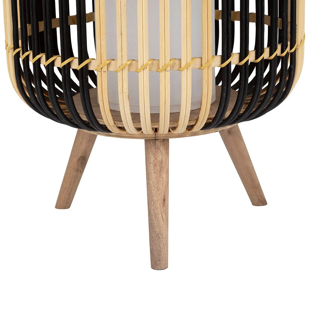 SEMA DESIGN Lampe Lanterne Sur Pied Cordey Naturel Noir D30cm 6 SEMA DESIGN Lampe Lanterne Sur Pied Cordey Naturel Noir D30cm – Image 4