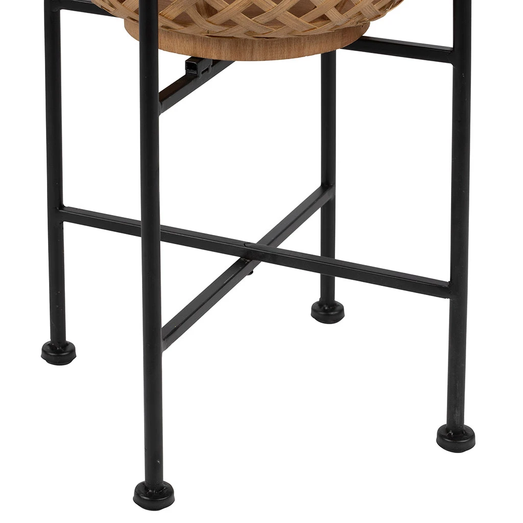 SEMA DESIGN Lampe Sur Pied Fer Et Bambou H59cm Noir Et Doré - Rosalie 6 SEMA DESIGN Lampe Sur Pied Fer Et Bambou H59cm Noir Et Doré - Rosalie – Image 4