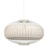 SEMA DESIGN Suspension En Rotin Et Fer D55.5cm Naturel Et Blanc - Filen -Sema Design Boutique 75016 DEB WEB