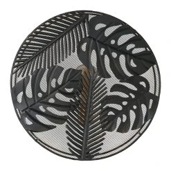 SEMA DESIGN Applique Ronde En Fer D40cm Noir - Tropic'art