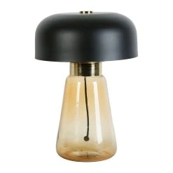 SEMA DESIGN Lampe D'ambiance En Fer H44cm Noir Et Verre - Champart