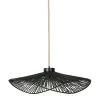 SEMA DESIGN Suspension En Corde De Papier Et Fer D71cm Noir - Calyp