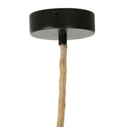 SEMA DESIGN Suspension En Corde De Papier Et Fer D71cm Noir - Calyp -Sema Design Boutique 76268 DET03 WEB