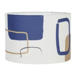 SEMA DESIGN Abat Jour En Coton Bleu D30cm - Arty Folk