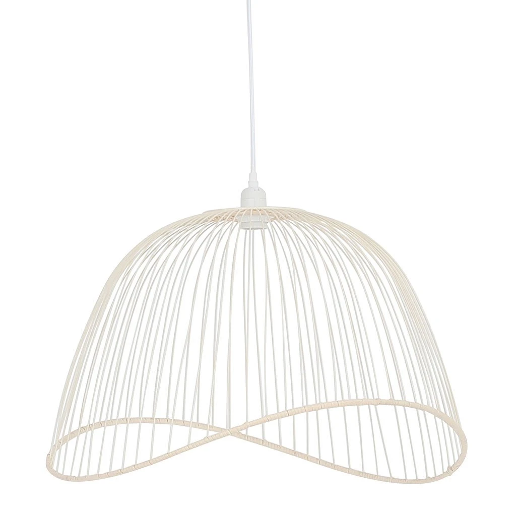 SEMA DESIGN Suspension En Fer Et Rotin H38cm Blanc - Filen 3 SEMA DESIGN Suspension En Fer Et Rotin H38cm Blanc - Filen