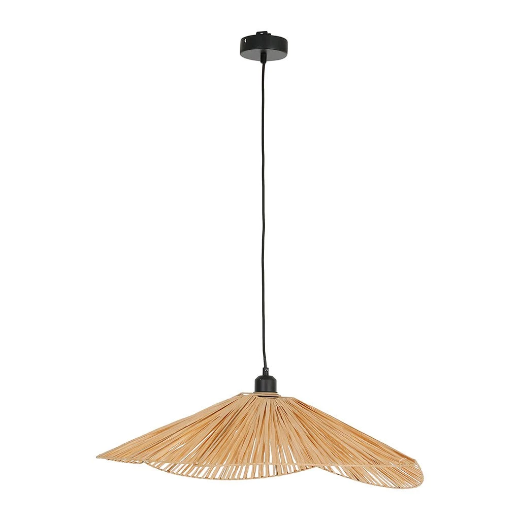 SEMA DESIGN Suspension En Raphia L68cm Naturel - Terre Brulée 4 SEMA DESIGN Suspension En Raphia L68cm Naturel - Terre Brulée – Image 2