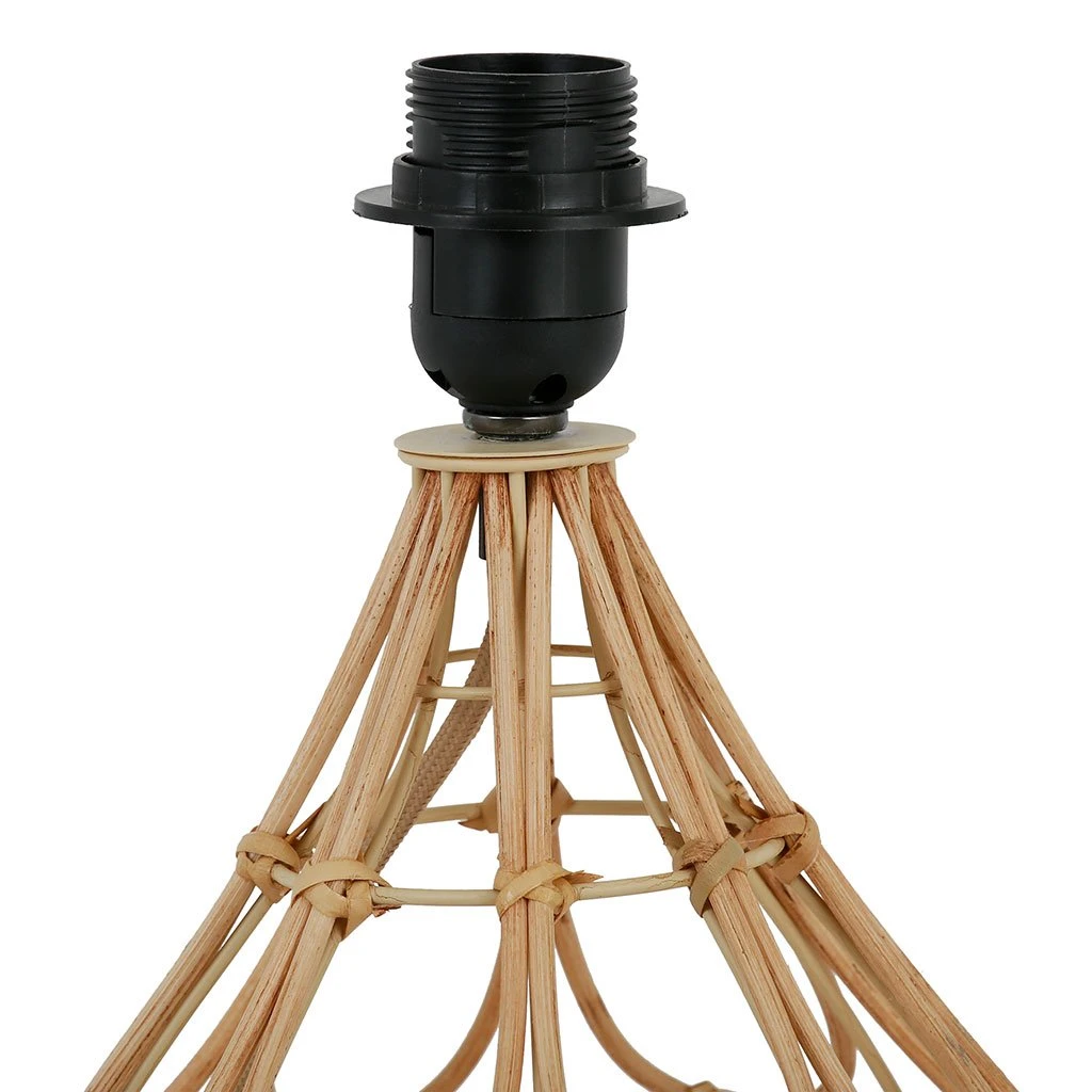 SEMA DESIGN Pied De Lampe Rond En Rotin H33cm Naturel - Brasil 4 SEMA DESIGN Pied De Lampe Rond En Rotin H33cm Naturel - Brasil – Image 2