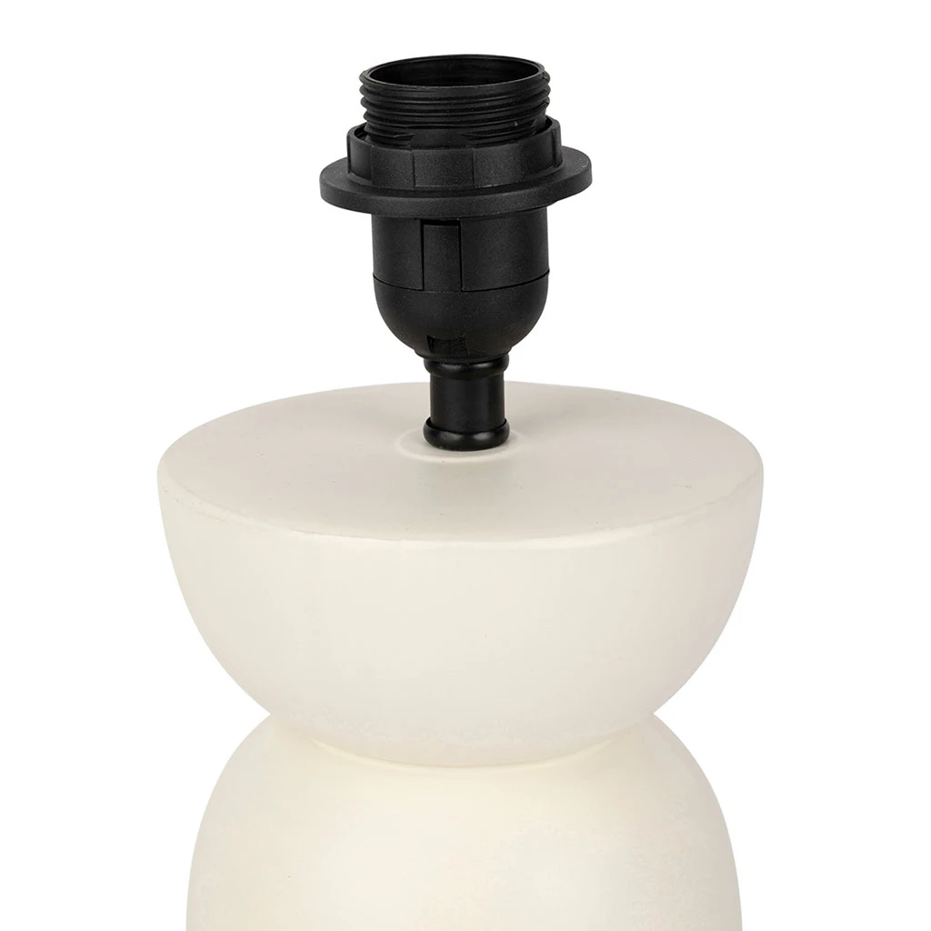 SEMA DESIGN Pied De Lampe En Porcelaine H34cm Blanc - Blue Sand 4 SEMA DESIGN Pied De Lampe En Porcelaine H34cm Blanc - Blue Sand – Image 2