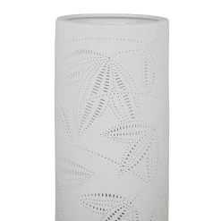 SEMA DESIGN Lampe Cylindre Blanc H24cm En Porcelaine - Palmea -Sema Design Boutique 77024 DET02 WEB