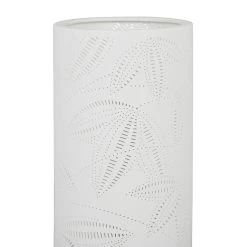 SEMA DESIGN Lampe Cylindre Blanc H27.5cm En Porcelaine - Palmea -Sema Design Boutique 77025 DET02 WEB