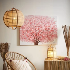 SEMA DESIGN Suspension Non électrifiée En Bambou D50.5cm Naturel - Plaka -Sema Design Boutique 82448 suspension en lin et bambou