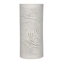 SEMA DESIGN Lampe Cylindre En Porcelaine H28.5cm Blanc - Cachemire